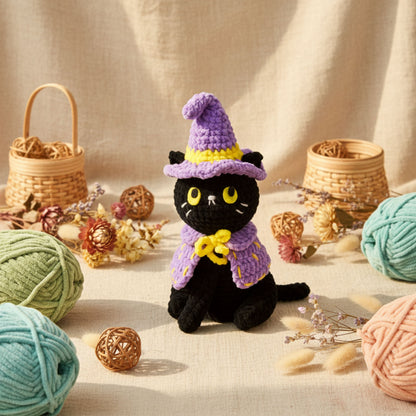 6 in 1 Halloween Cats Crochet Pattern