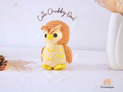 Cute Chubby Owl Crochet Pattern