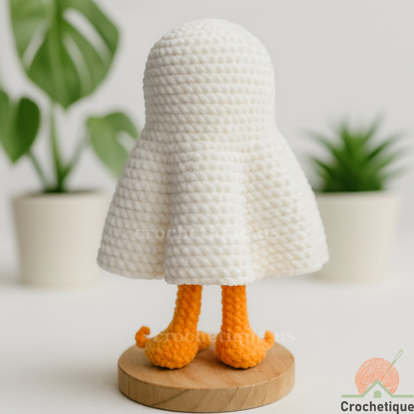The "Goose Boo" Amigurumi Crochet Pattern, Cute & Funny Ghost Animal Crochet