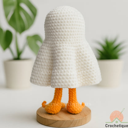 The "Goose Boo" Amigurumi Crochet Pattern, Cute & Funny Ghost Animal Crochet