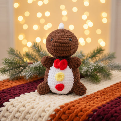5 in 1 Christmas Dinosaur Pattern