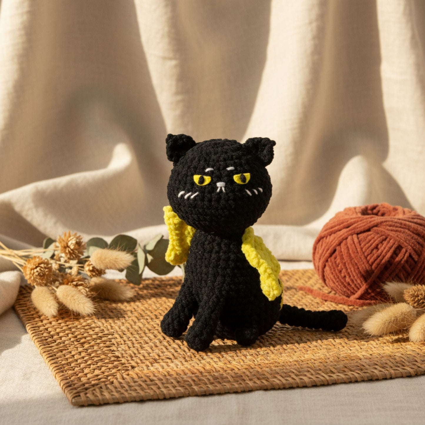 6 in 1 Halloween Cats Crochet Pattern