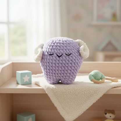 Sleepy Ram Crochet Pattern