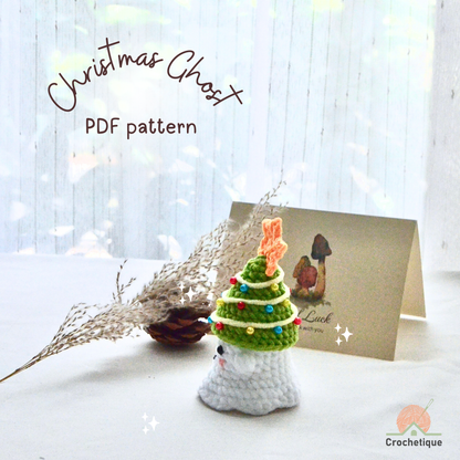 Christmas Ghost Crochet Pattern Bundle 6 in 1 PDF