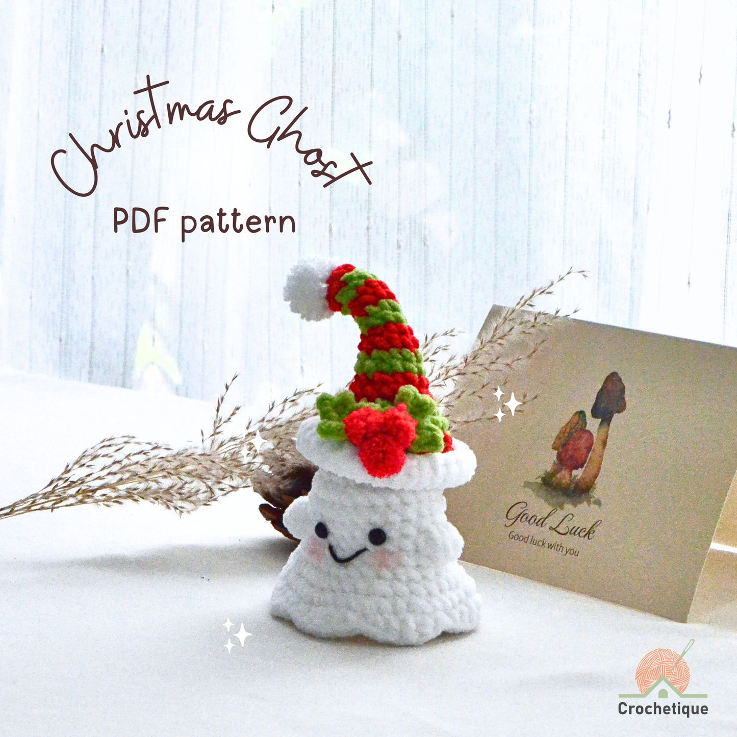 Christmas Ghost Crochet Pattern Bundle 6 in 1 PDF