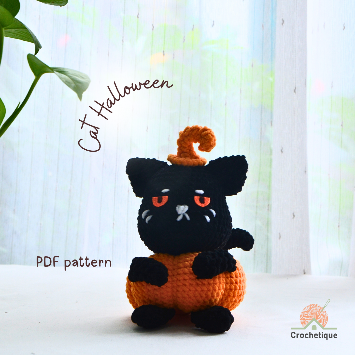Halloween Cat Crochet Pattern Bundle 3 in 1 PDF