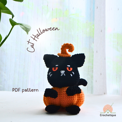 Halloween Cat Crochet Pattern Bundle 3 in 1 PDF