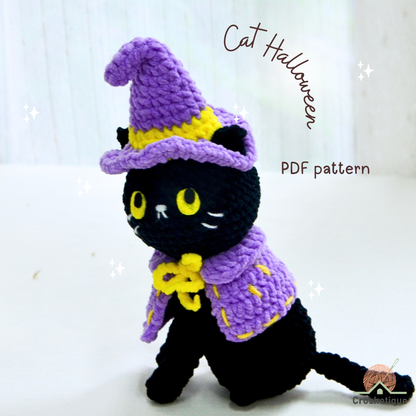 Halloween Cat Crochet Pattern Bundle 6 in 1 PDF