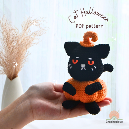 Halloween Cat Crochet Pattern Bundle 3 in 1 PDF