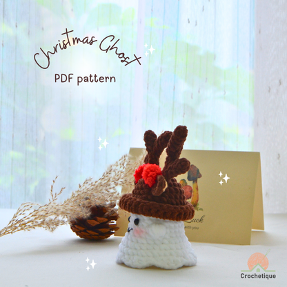 Christmas Ghost Crochet Pattern Bundle 6 in 1 PDF
