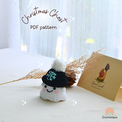 Christmas Ghost Crochet Pattern Bundle 6 in 1 PDF