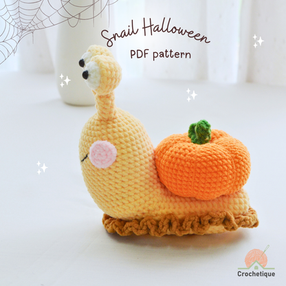 Halloween Snail Crochet Pattern Bundle 4 in 1 PDF