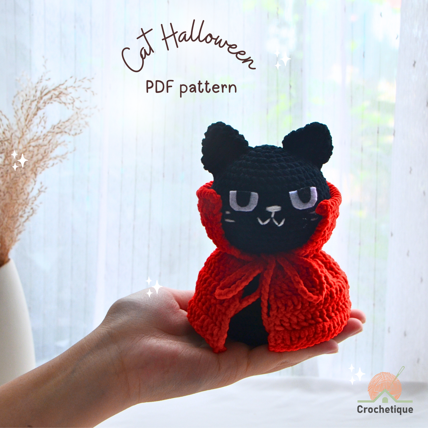 Halloween Cat Crochet Pattern Bundle 3 in 1 PDF