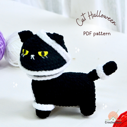 Halloween Cat Crochet Pattern Bundle 6 in 1 PDF