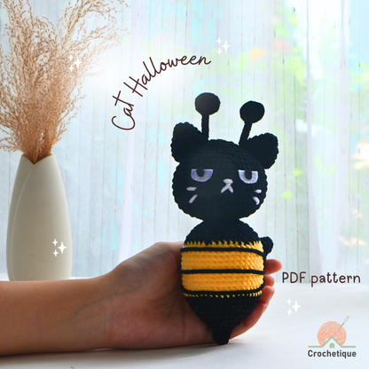 Halloween Cat Crochet Pattern Bundle 3 in 1 PDF