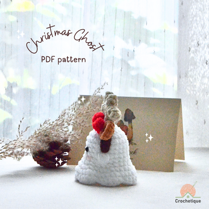 Christmas Ghost Crochet Pattern Bundle 6 in 1 PDF