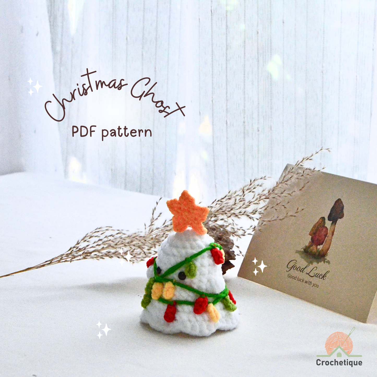 Christmas Ghost Crochet Pattern Bundle 6 in 1 PDF
