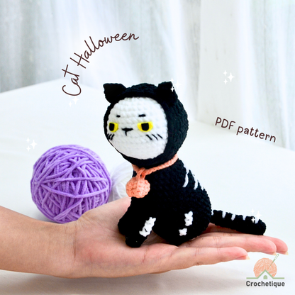 Halloween Cat Crochet Pattern Bundle 6 in 1 PDF