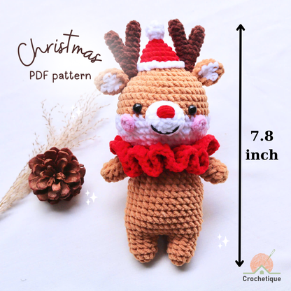 Reindeer Crochet Pattern PDF